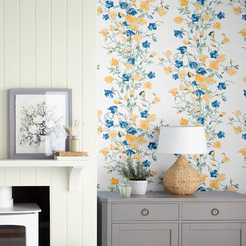 Tapet Laura Ashley Charlotte Guld