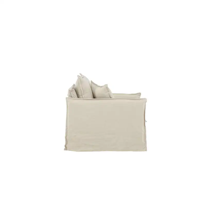 Nova 1-seat - Wood / Beige Linen Beige