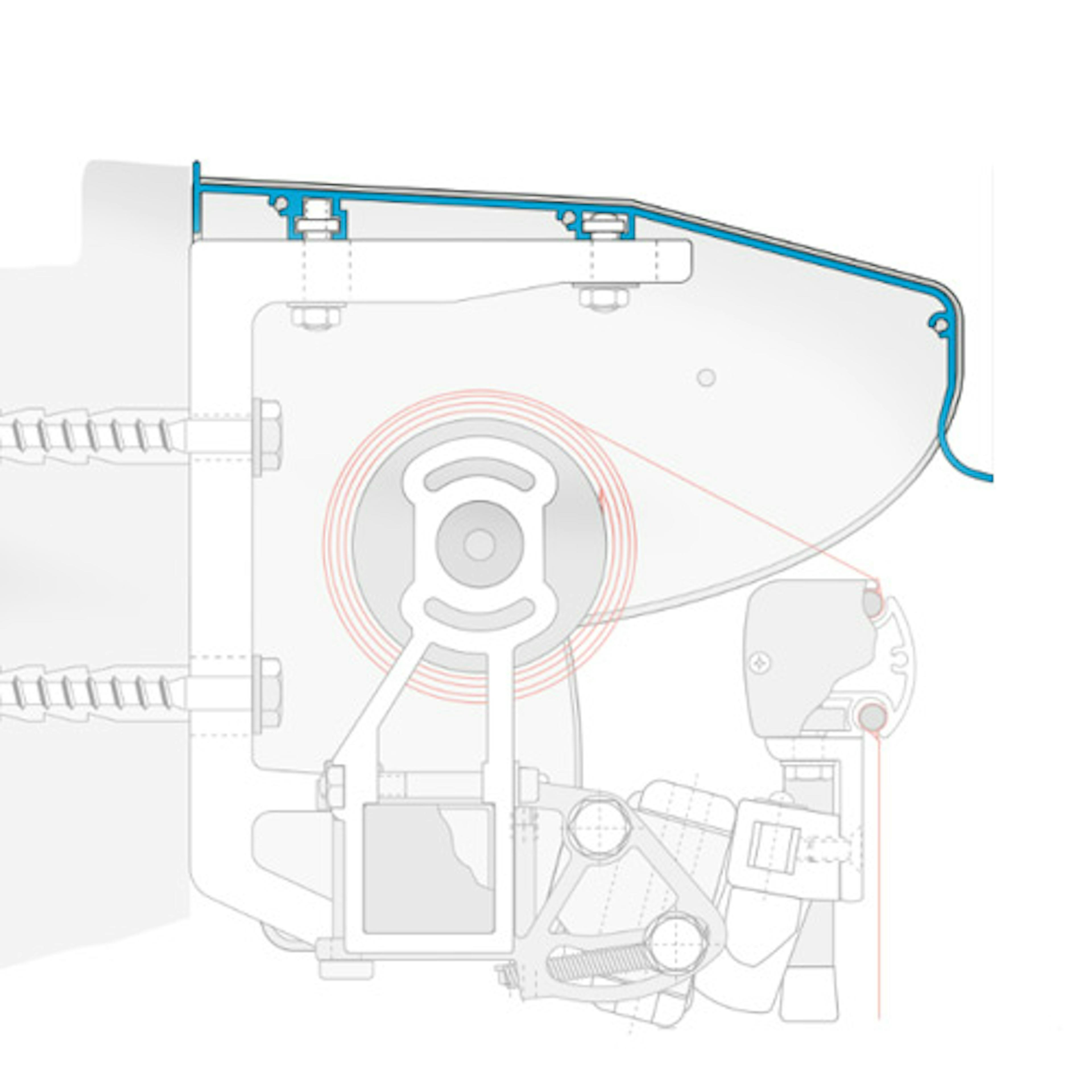 Takplåt Dittsolskydd till Terrassmarkis