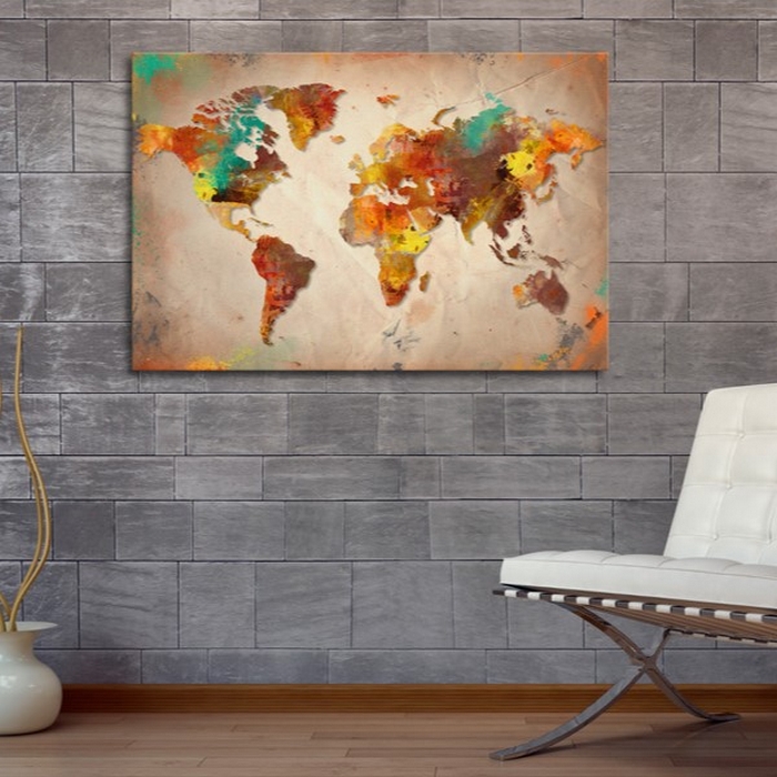 Tavla - Painted World 60x40 60x40 cm