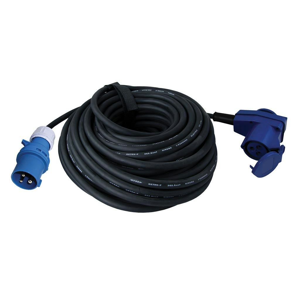 Anslutningskabel Smart Living CEE-hane till Schuko-hona Vinklad 25 m