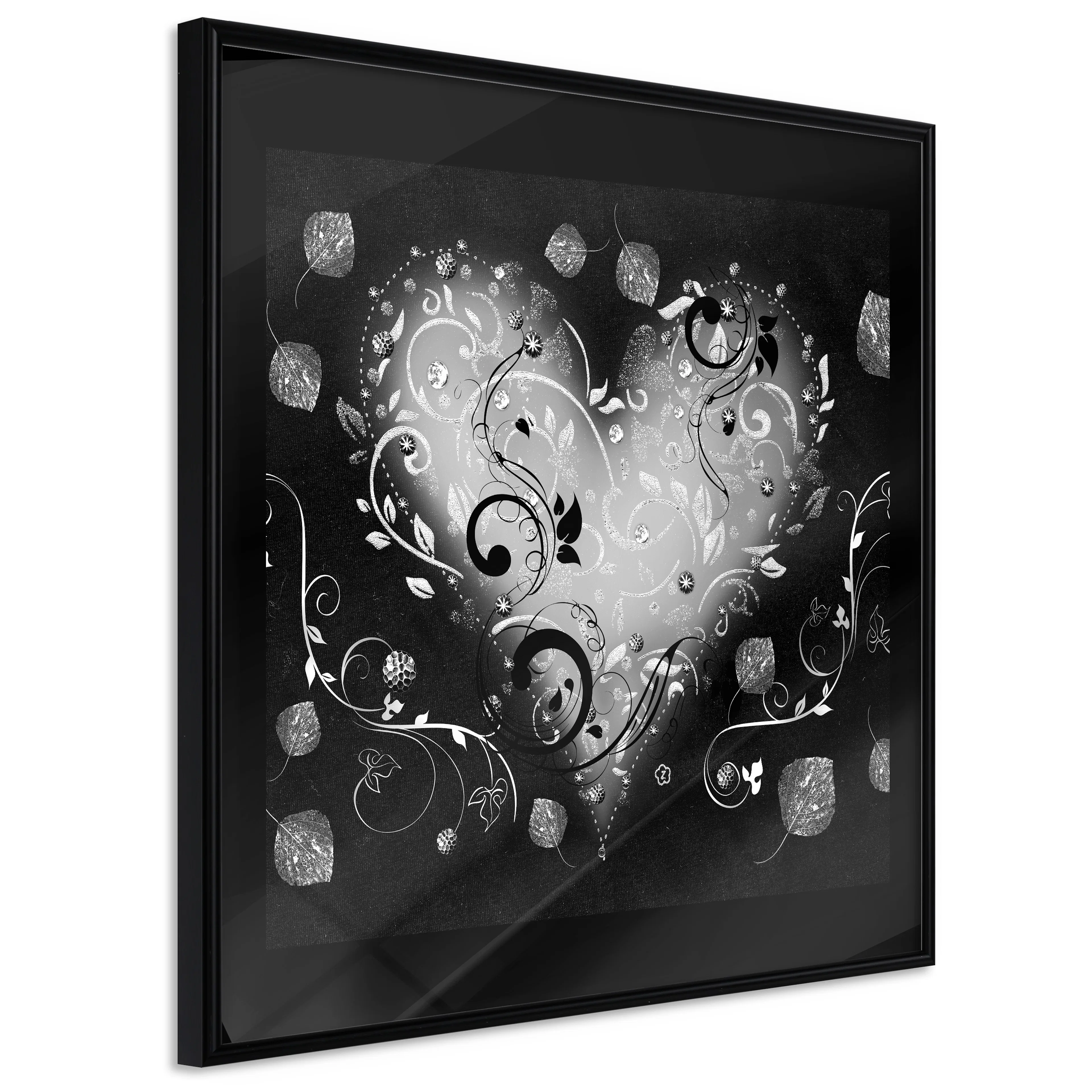 Affisch - Give Me Love [Poster] 20x20 Svart ram, 20x20 cm