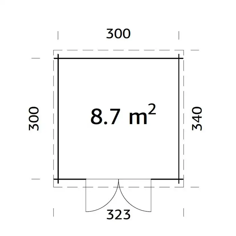 Stuga Palmako Ella 9 m2