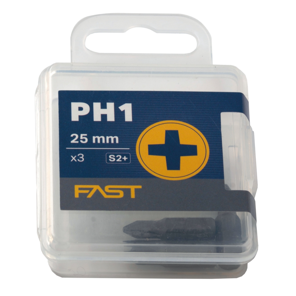 Bits FAST PH2 RED 90 mm 3-Pack