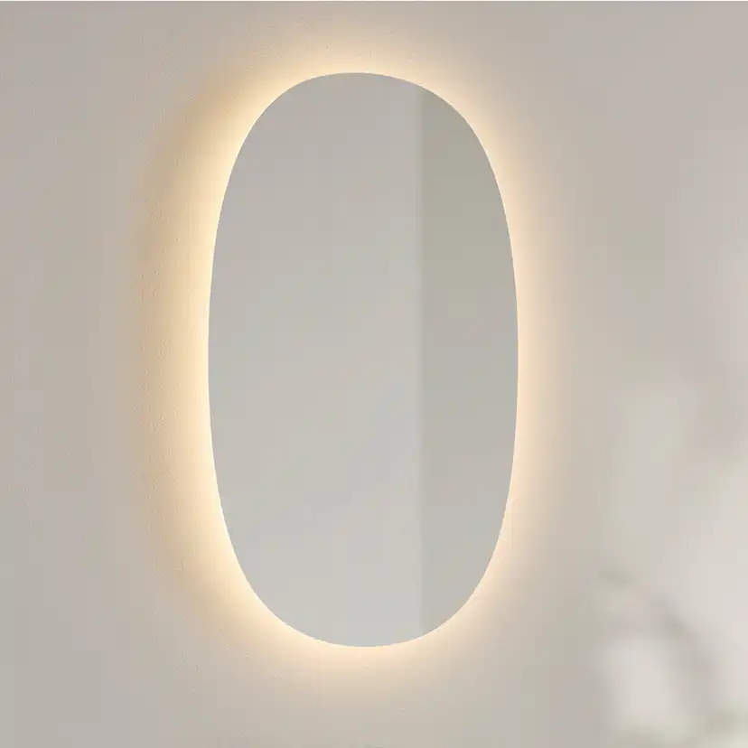 Spegel Hafa Ellipse LED 500x850