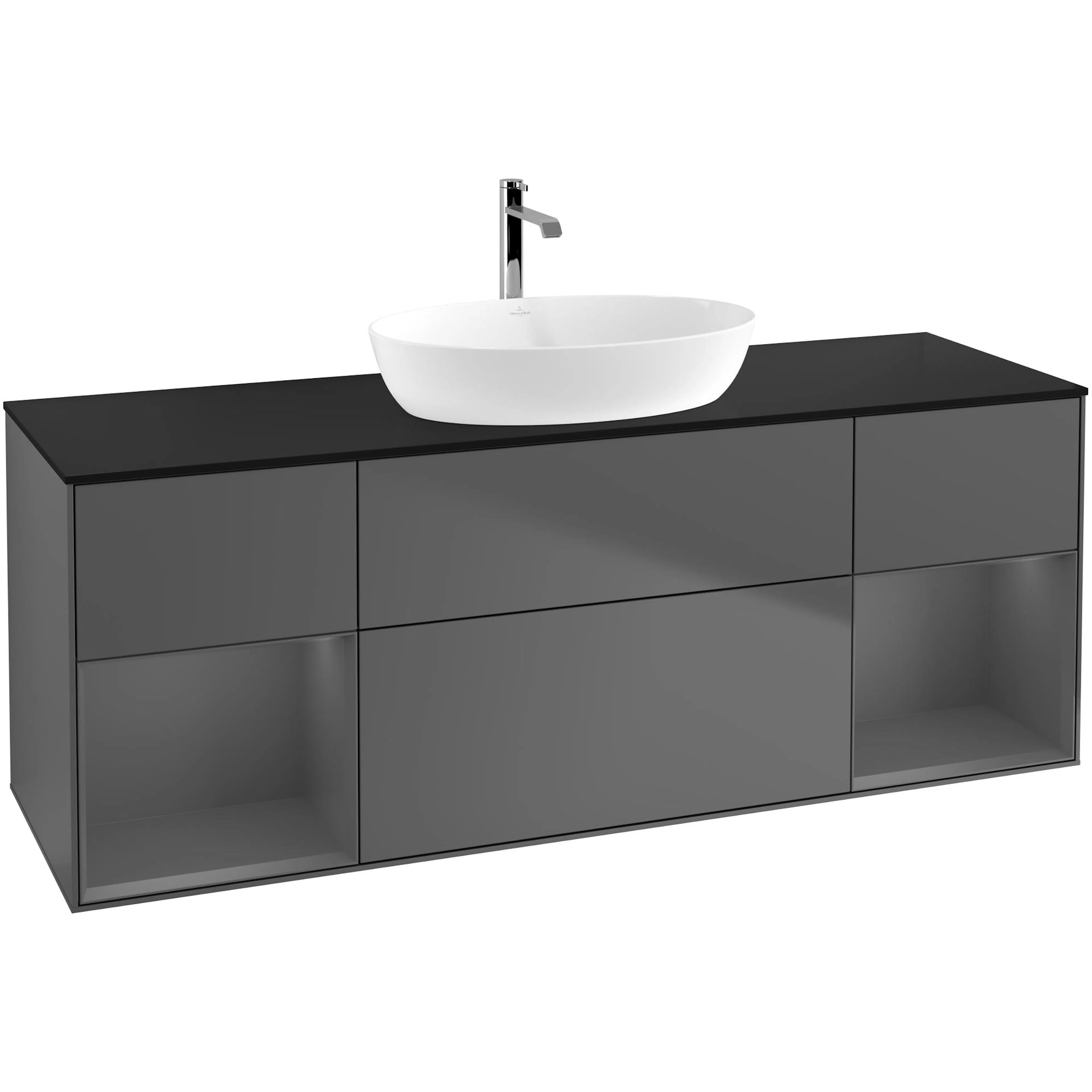 Tvättställsskåp Villeroy & Boch Finion med Två Hyllor och Bänkskiva för Fristående Tvättställ från Artis & Collaro