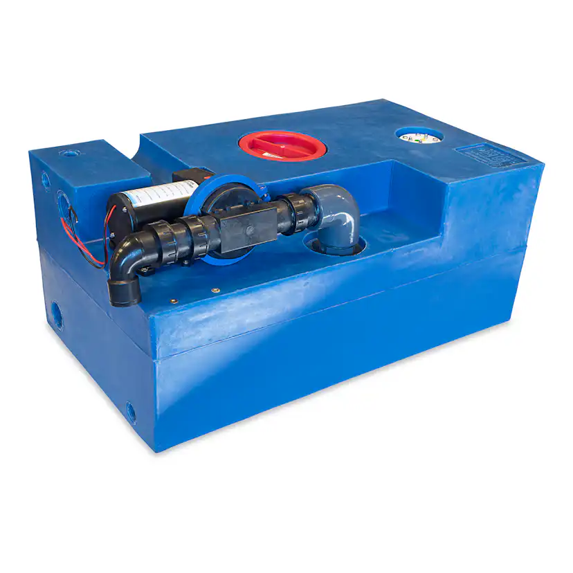 Svartvattentank Albin Group Marine 72L CPL Diaphragm 12V