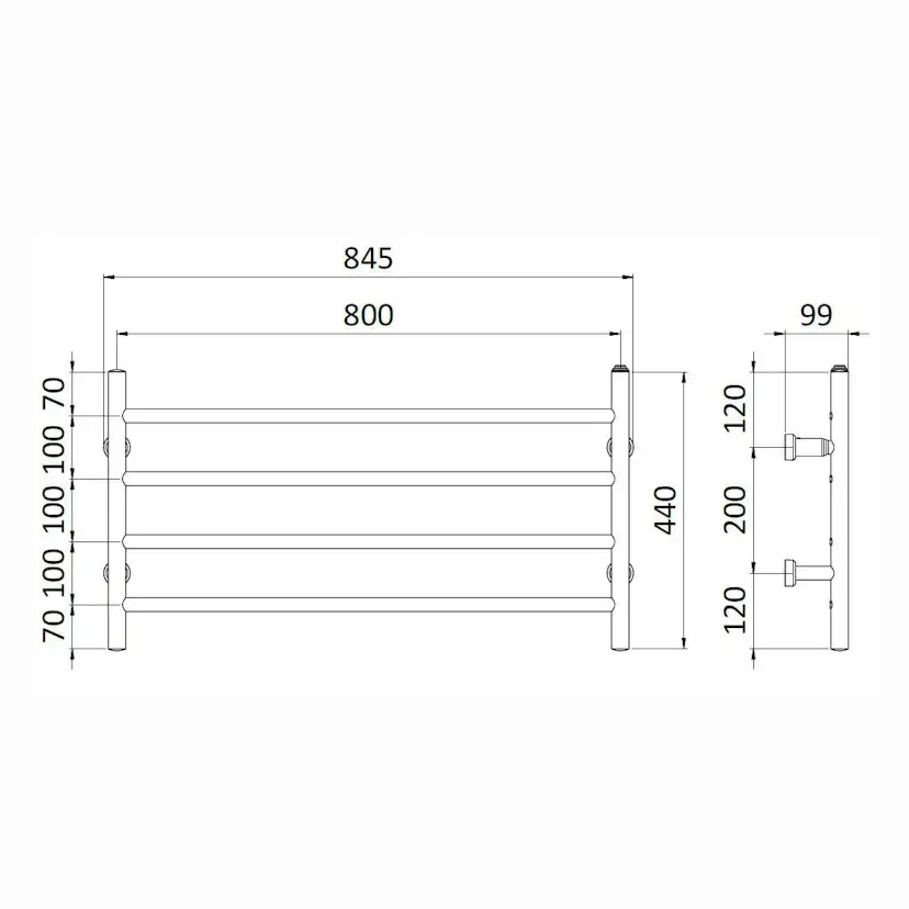 Handdukstork REJ Design Largo E 80444