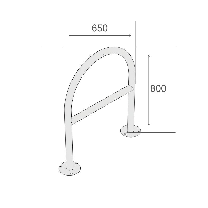 Cykelställ R&R Solutions Economy För 2 Cyklar Golvmonterad