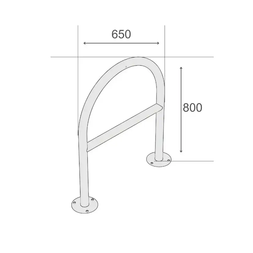 Cykelställ R&R Solutions Economy För 2 Cyklar Golvmonterad