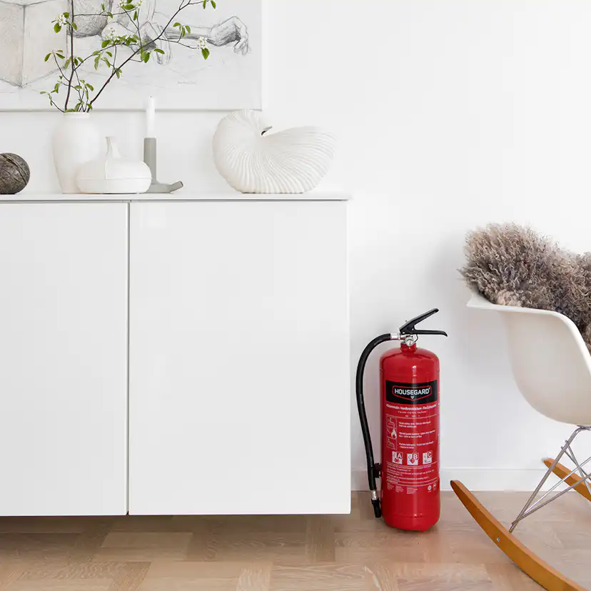 Brandsläckare Housegard 6 kg Pulversläckare Röd