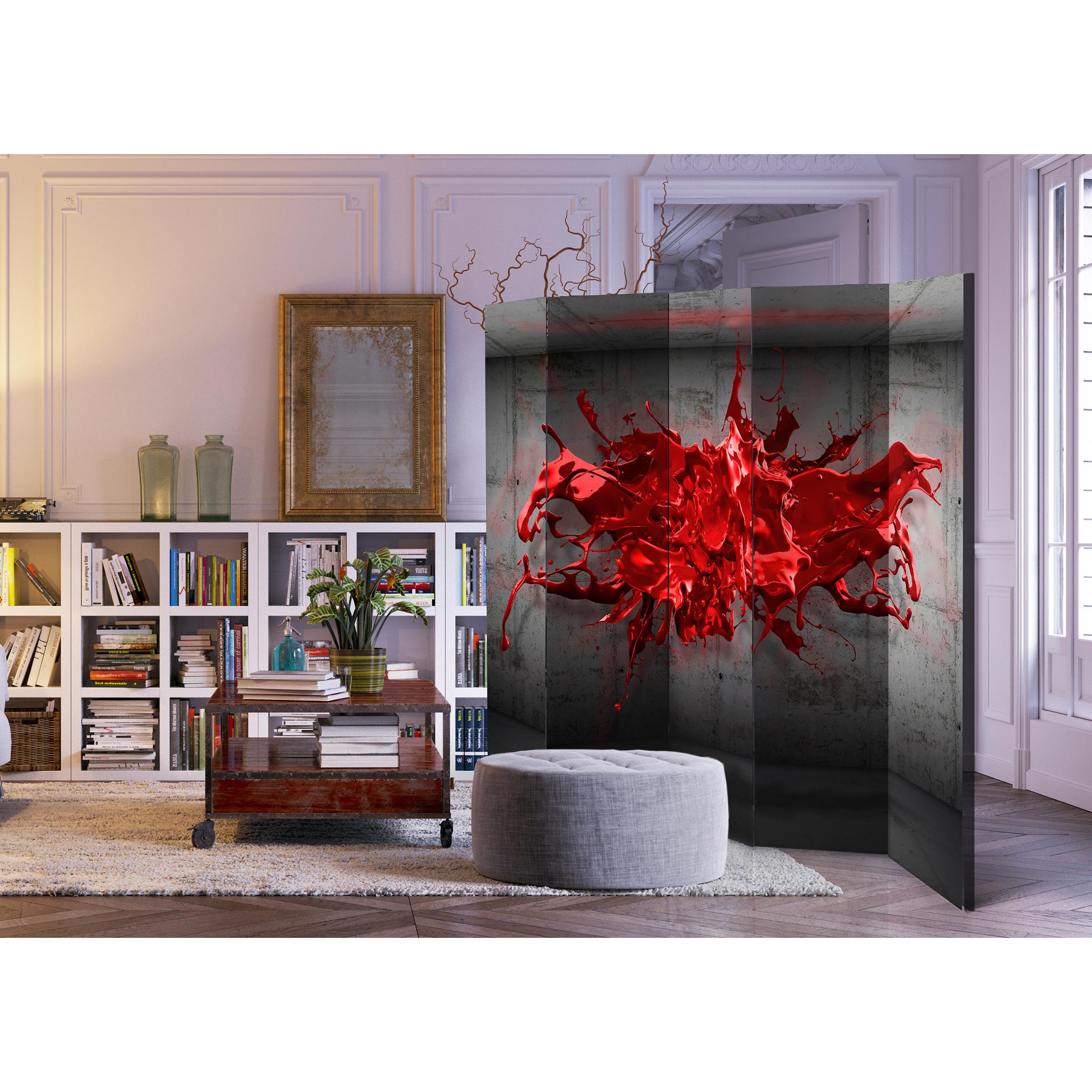Rumsavdelare Arkiio Red Ink Blot II 225x172 cm