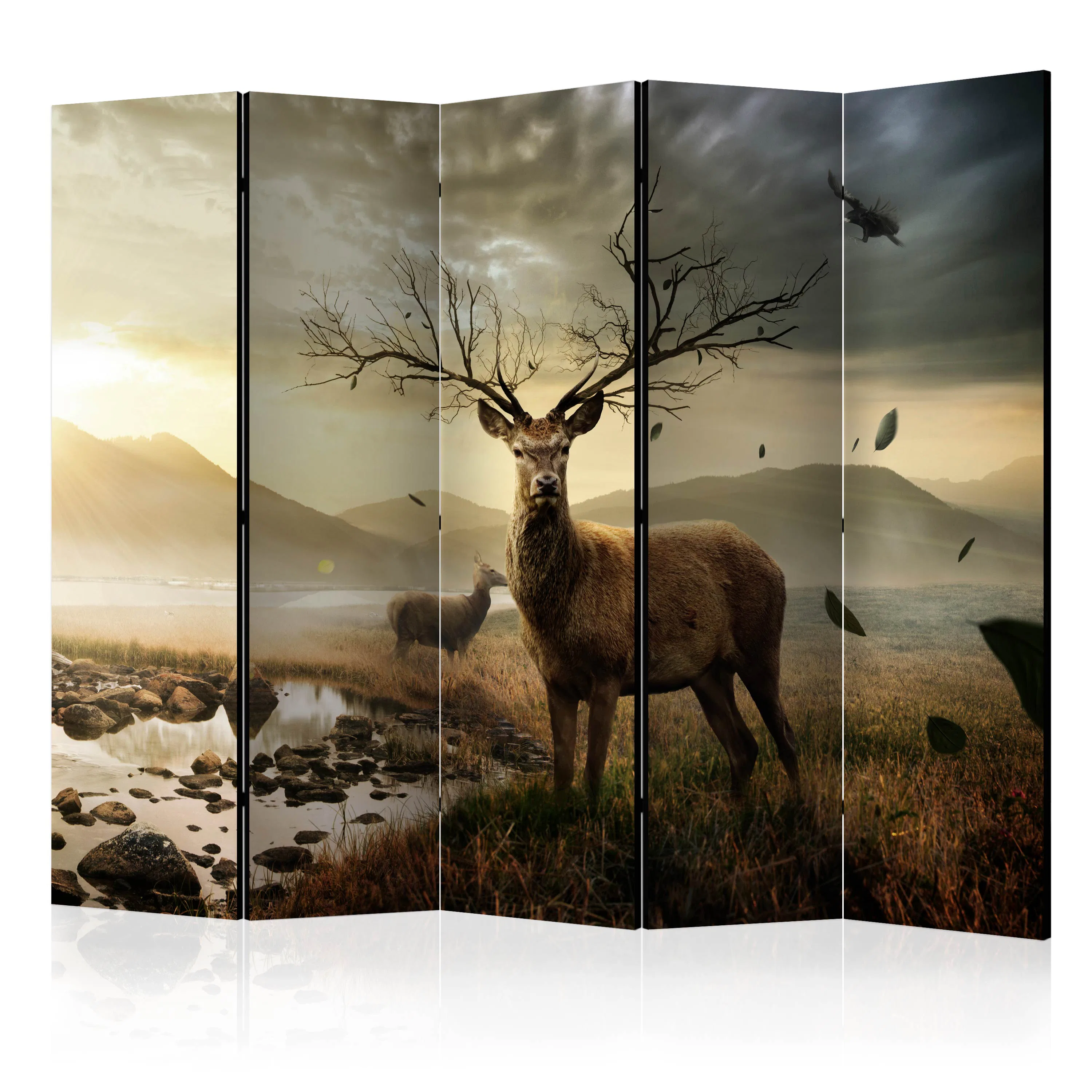 Rumsavdelare Arkiio Deers by Mountain Stream II 225x172 cm