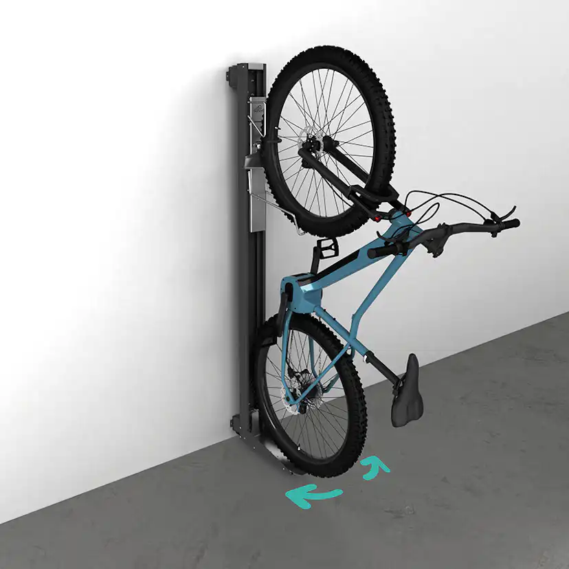 Cykelhållare BikeLift för Väggmontering Svängbar Mörkgrå