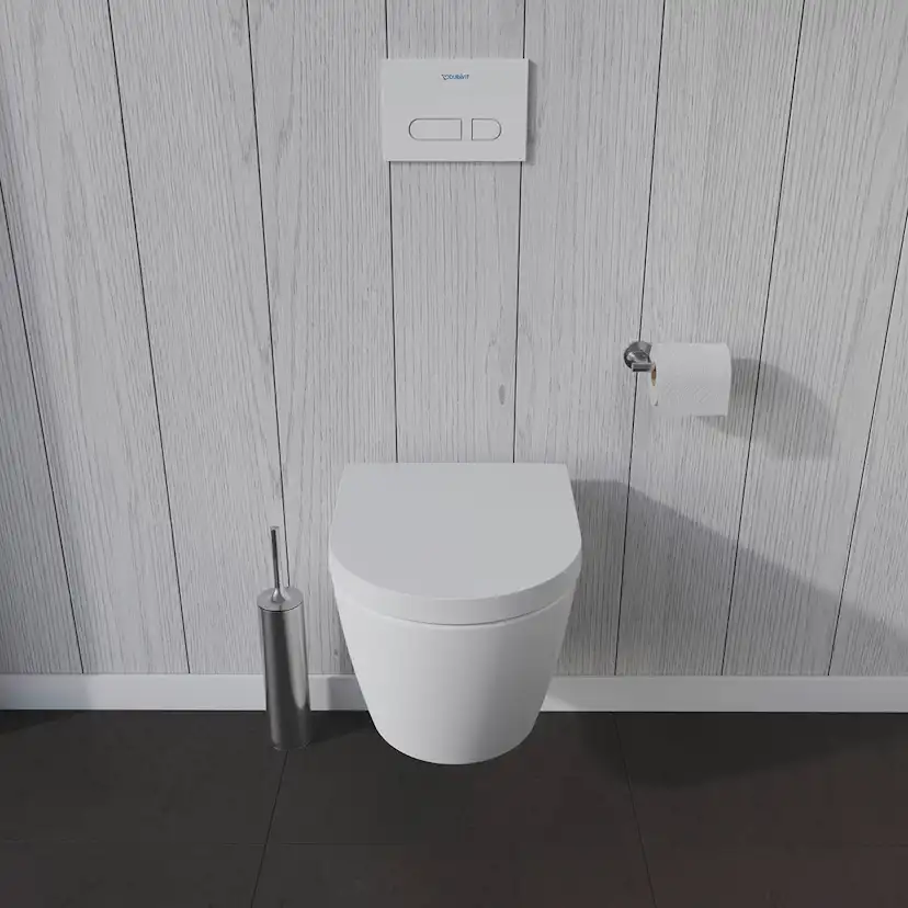Vägghängd Toalettstol Duravit ME by Starck Rimless 253009 utan Toalettsits