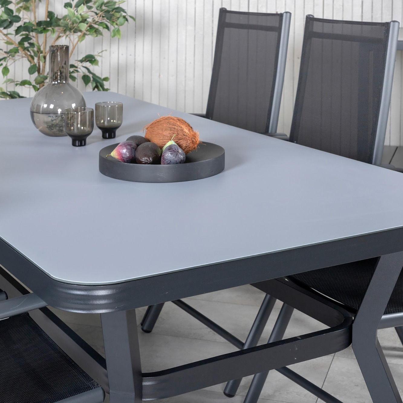 Matgrupp Venture Home Virya Matgrupp Utomhus 200cm med 6 Break Positionsstolar