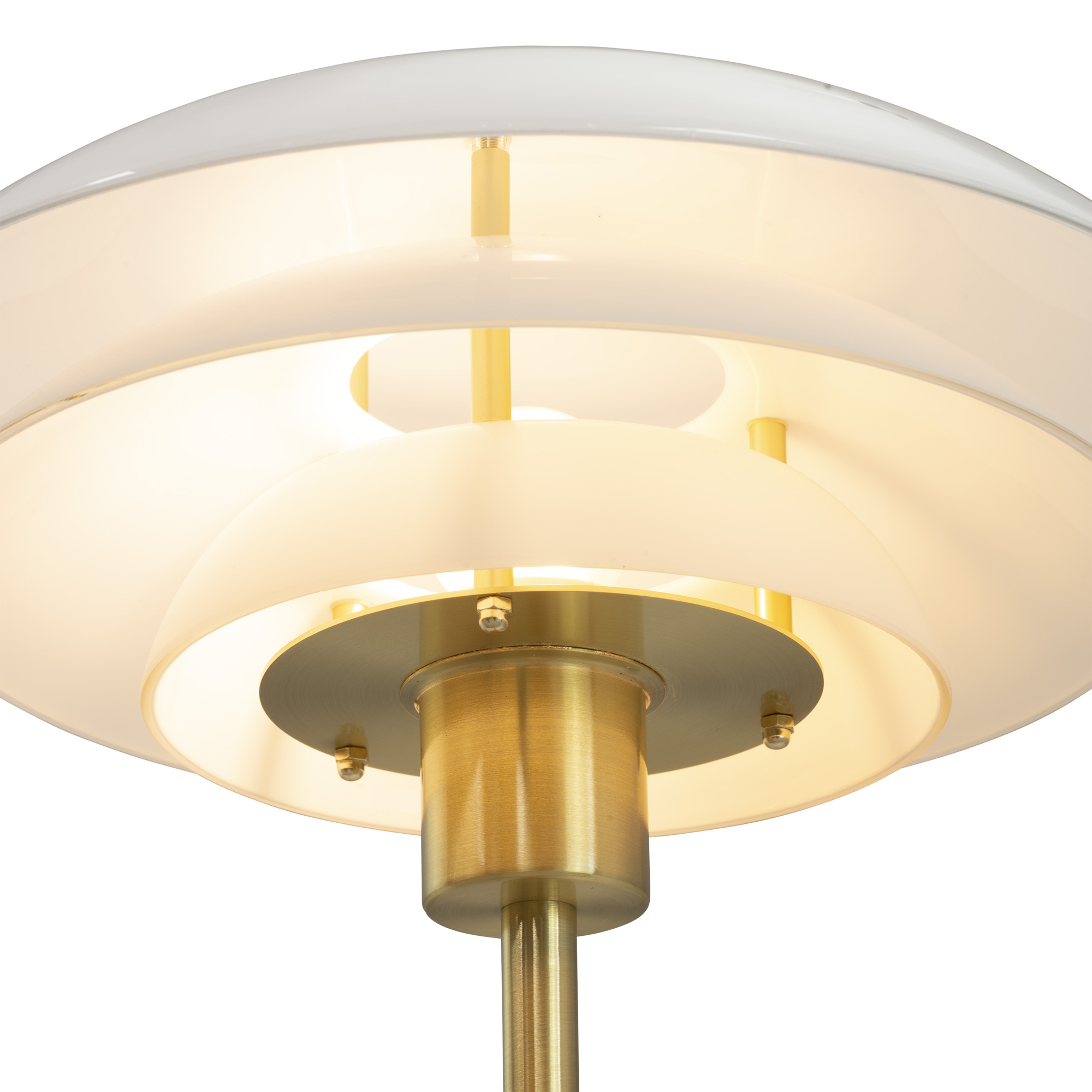 Golvlampa Dyberg Larsen DL31 Opal/Mässing