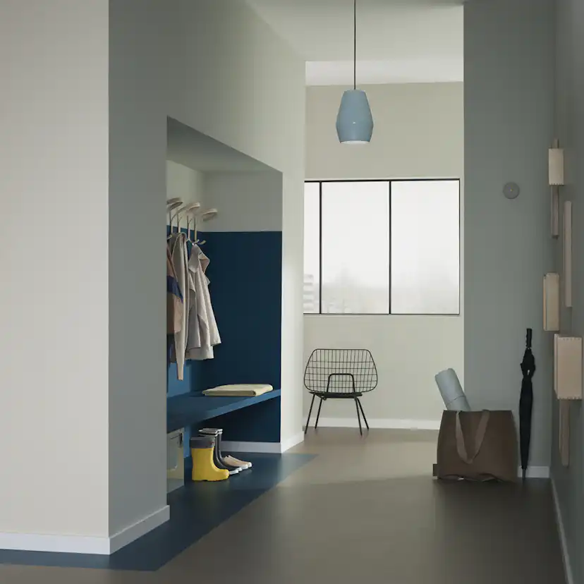 Linoleumgolv Forbo Marmoleum Click 30x30 cm Petrol med Klicksystem