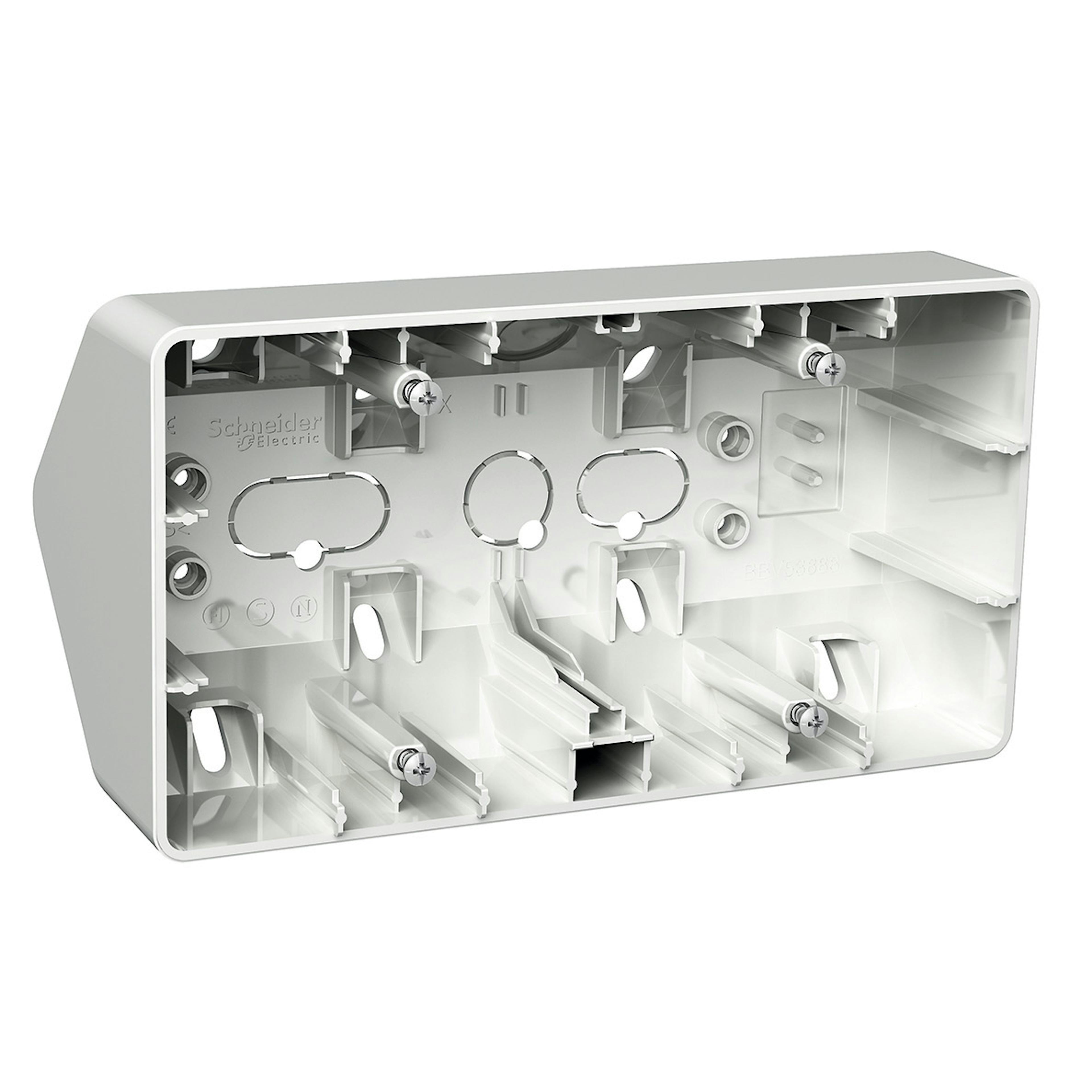 Hörnbox Schneider Electric Exxact 2-fack