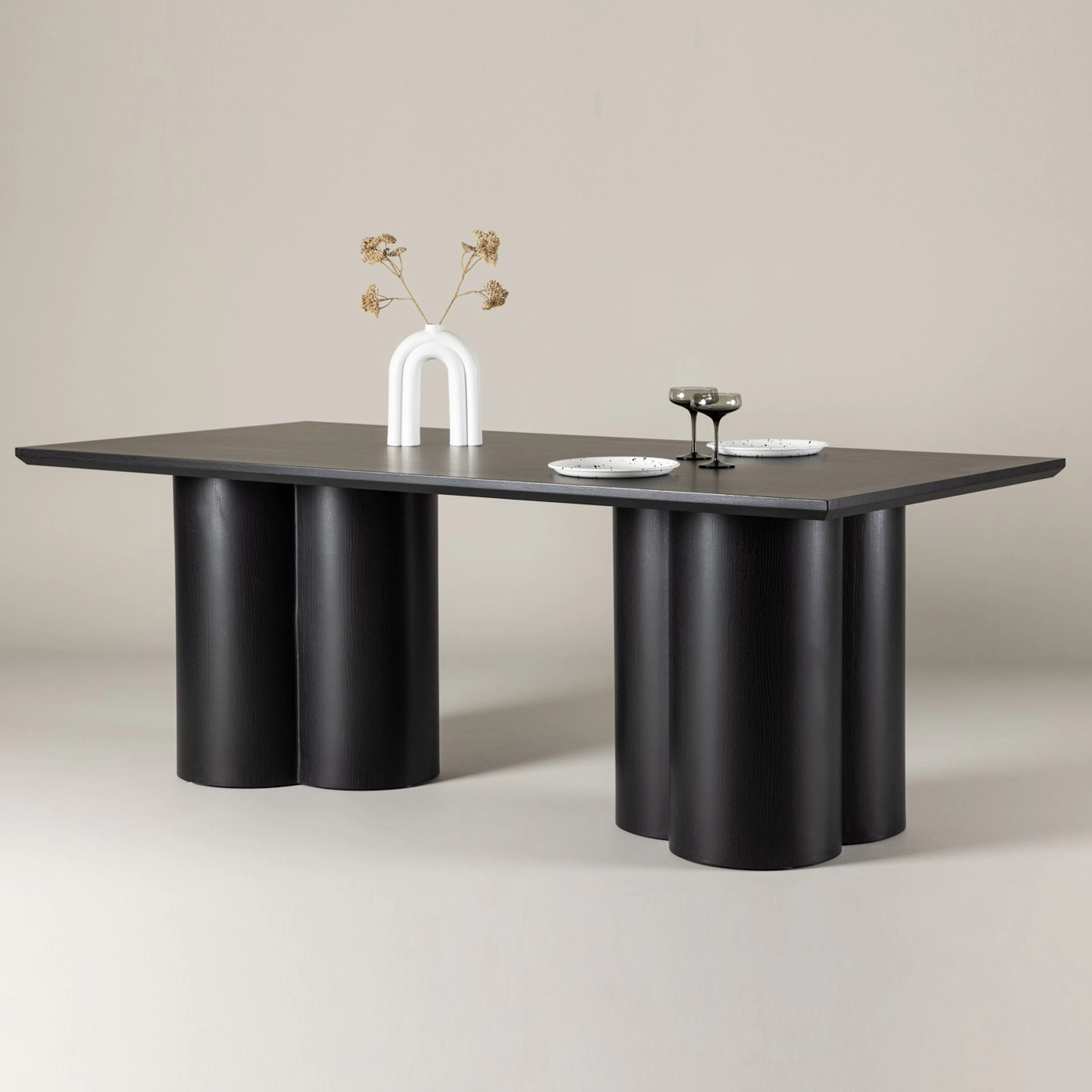 Olivia Dining Table 100x210 cm - Black / Svart