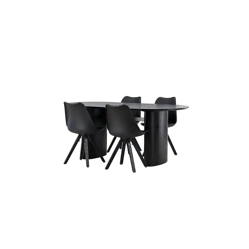 Matgrupp Venture Home Isolde med 4 st Zeno stolar
