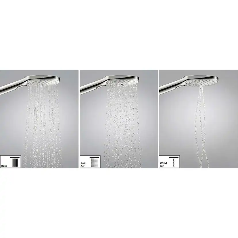 Raindance Select S Duschset 120 3jet med duschstång 150 cm o Krom, Utan EcoSmart