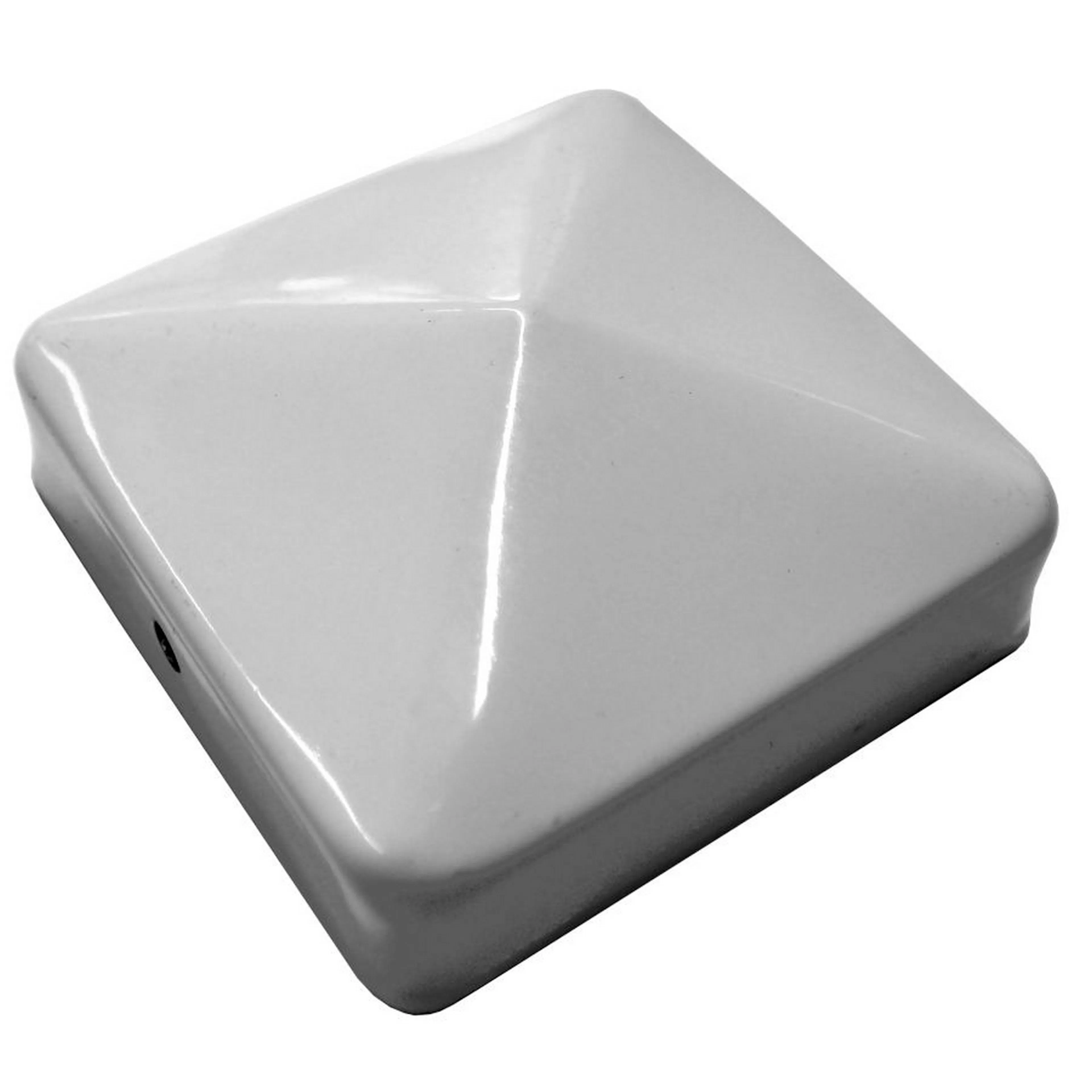 Post cap 70x70 white Vit, 70x70 mm