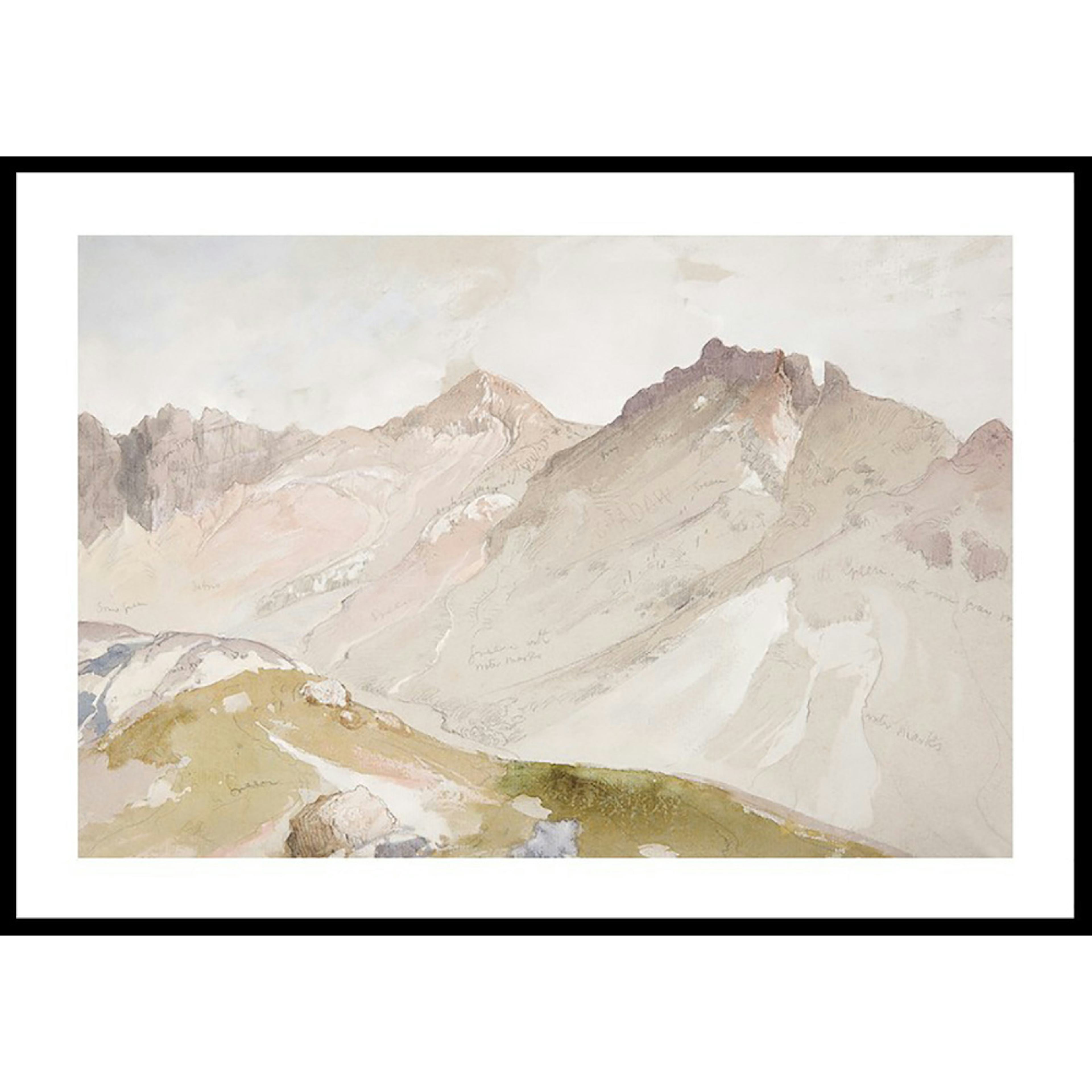 Poster Gallerix Little Cottonwood Canyon By Thomas Moran