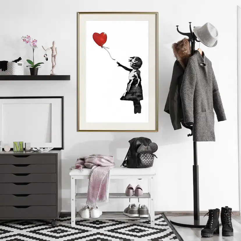 Poster Artgeist Affisch Banksy Girl with Balloon