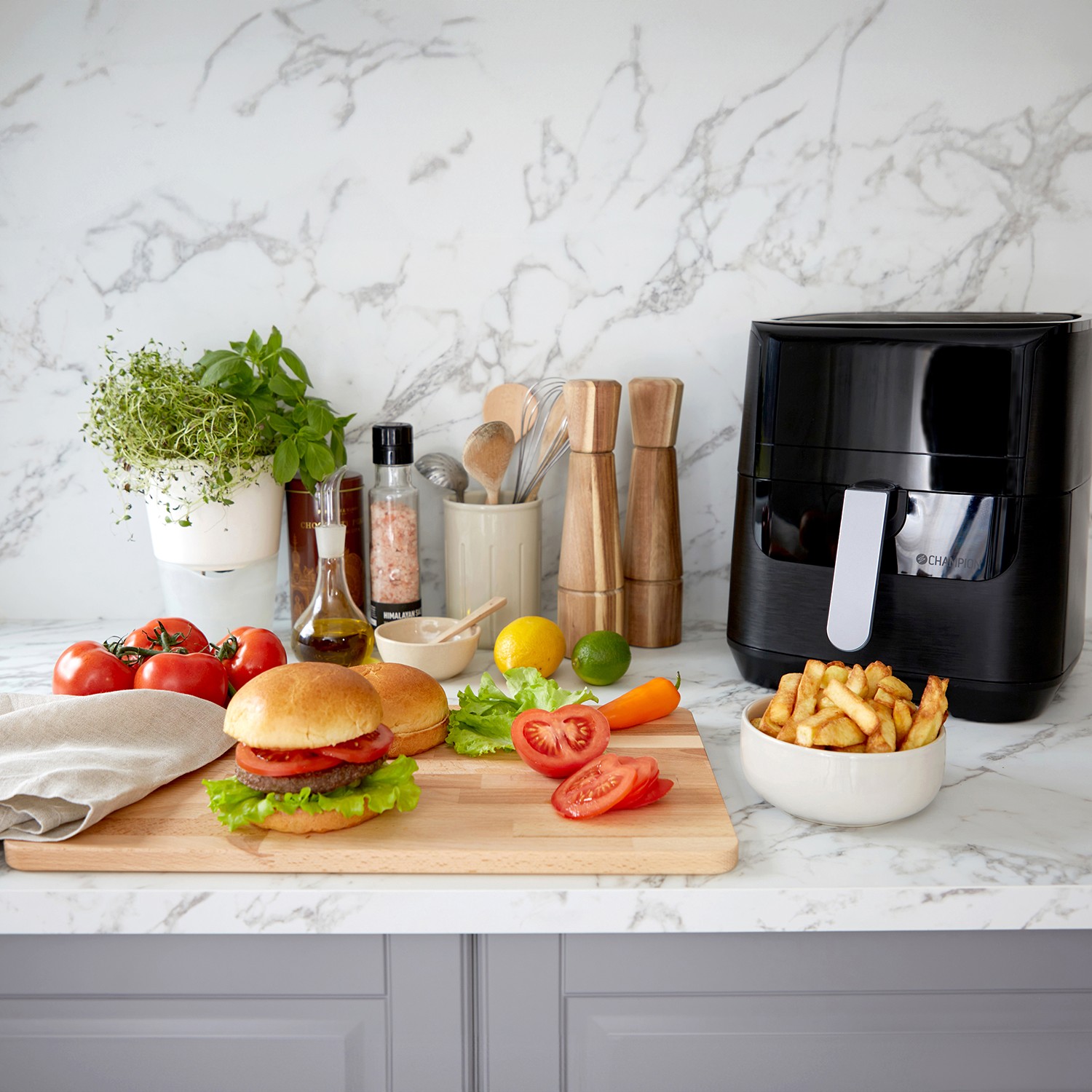 Air Fryer Champion XL Ceramic 5,5L 1800W AF600 Svart