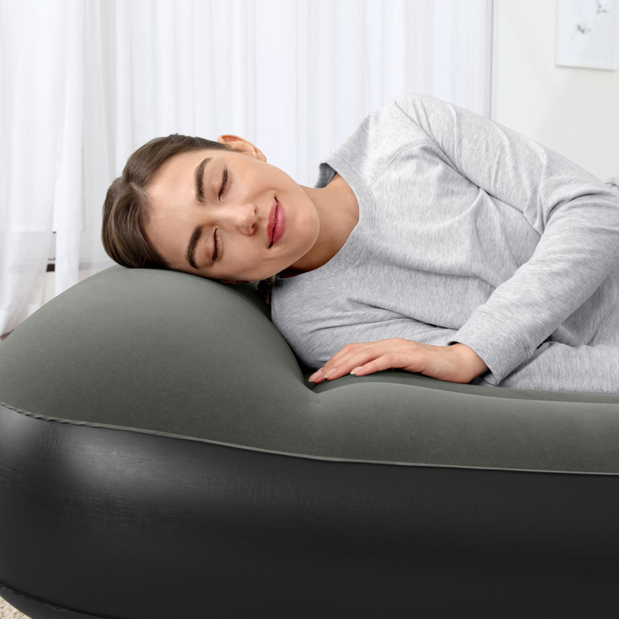 Uppblåsbar madrass Bestway Inbyggd Batteridriven Pump Tritech Airbed