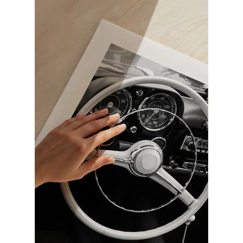 Poster Gallerix Vintage Car Seat B&W