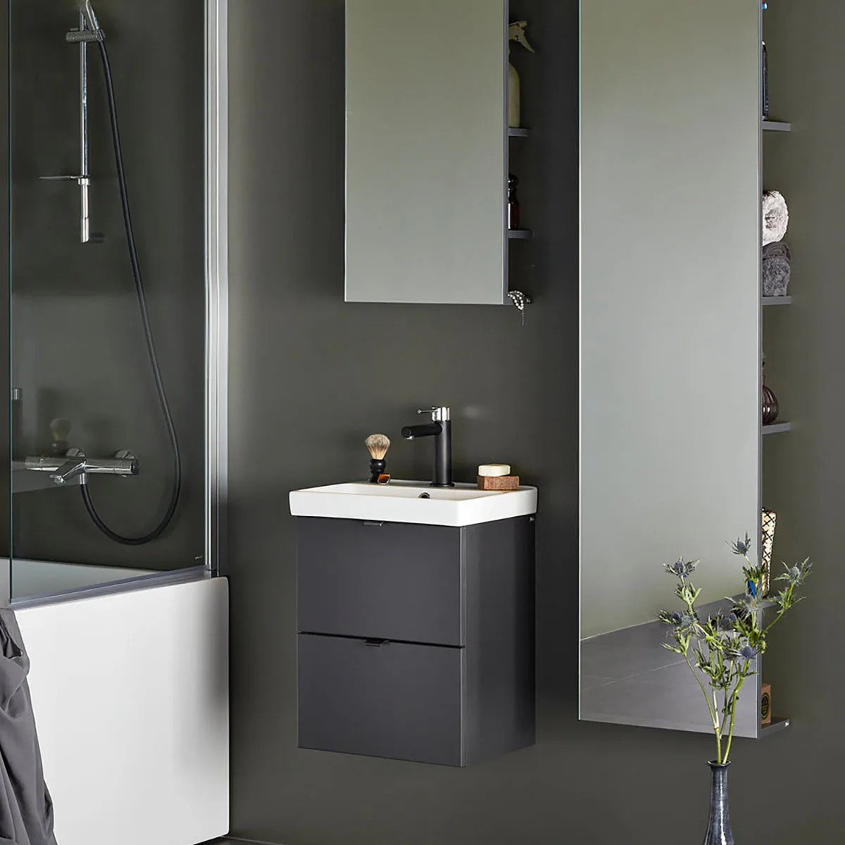 KOMMOD NEAT LÅDOR ANTRACIT 420 B: 420 mm, Antracit