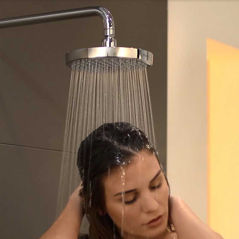 Taksil Hansgrohe Croma Select S 180 2jet Vit/Krom Vit/Krom, Utan EcoSmart