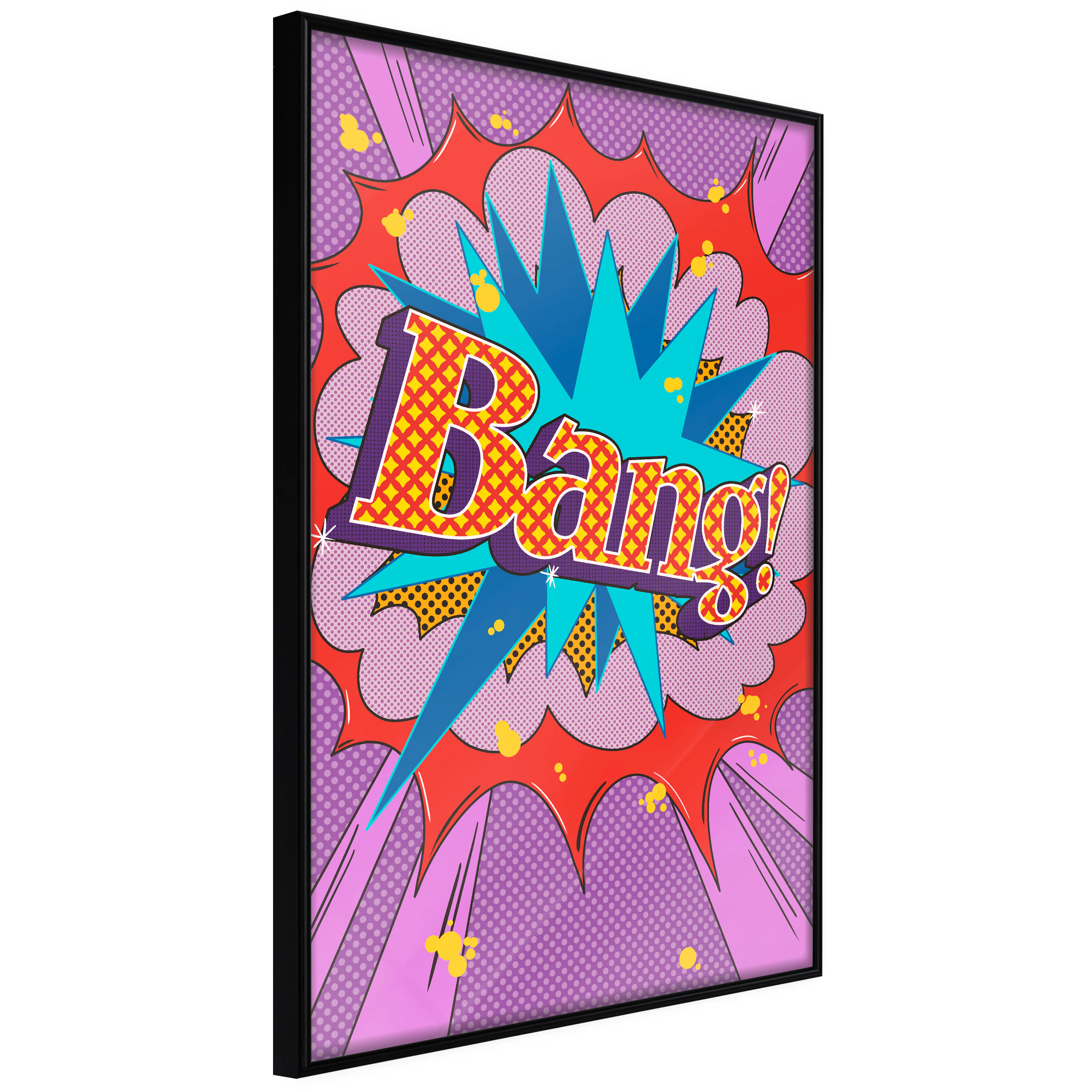 Affisch - Bang! [Poster] 40x60 Svart ram, 40x60 cm