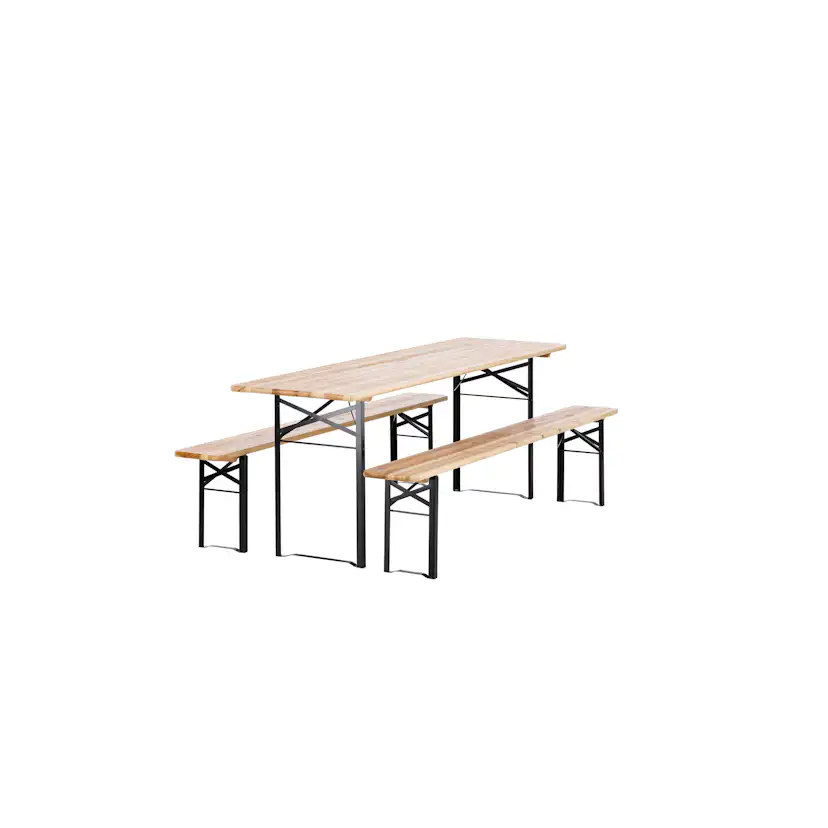Bänkbord Venture Home Guniess Ihopfällbart Picknickbord med 6 Sittplatser