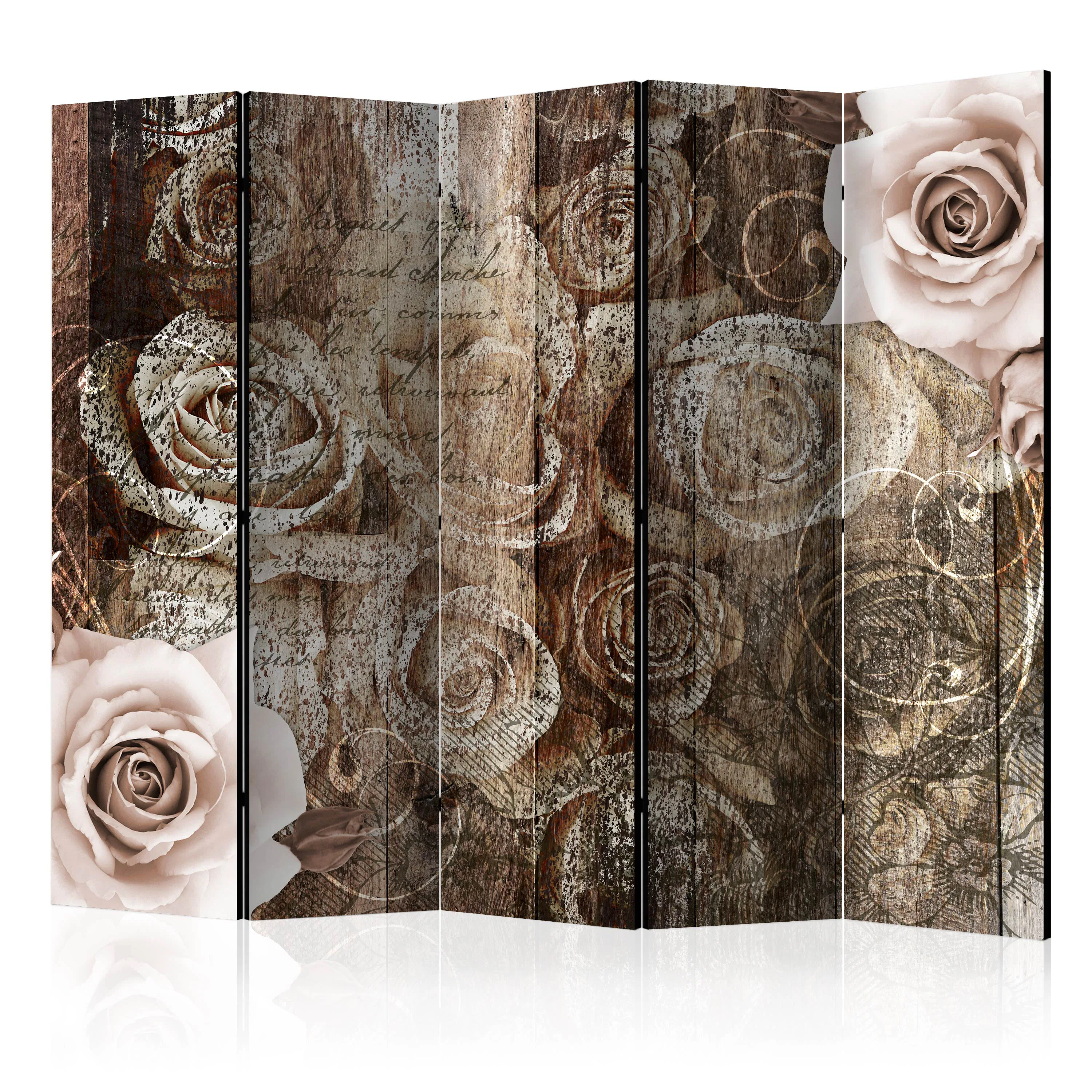 Rumsavdelare Arkiio Old Wood and Roses II 225x172 cm