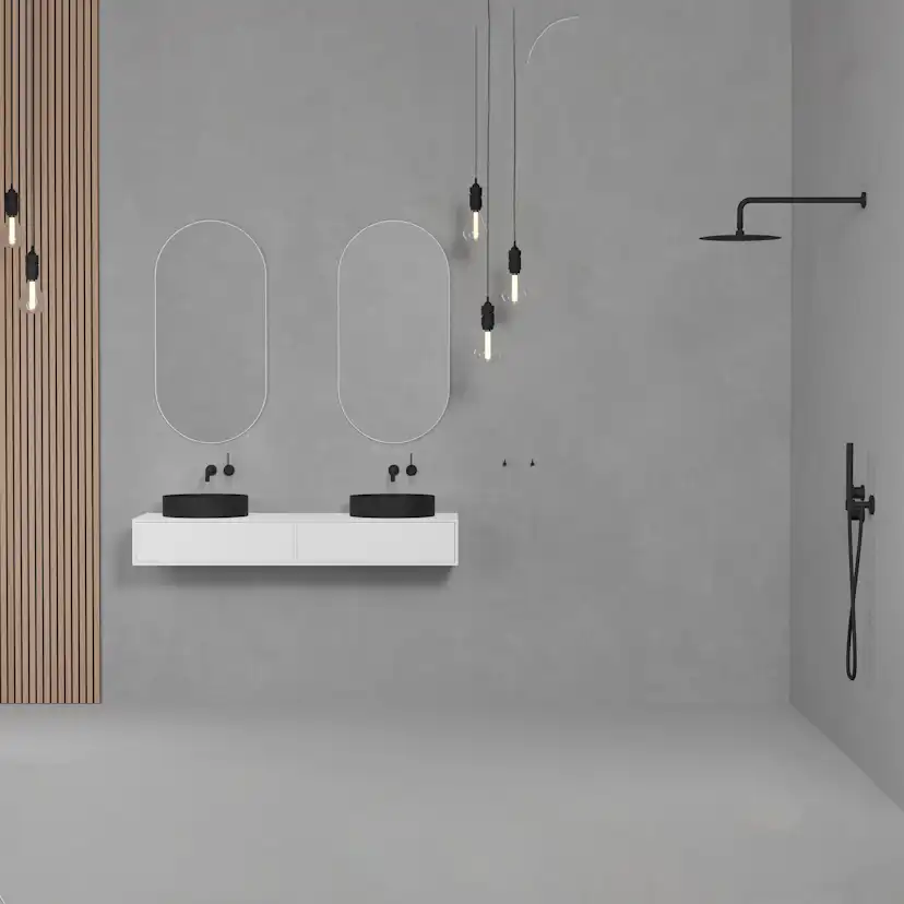 Takduschset Scandtap Steel Harmonized 2X för Inbyggnad