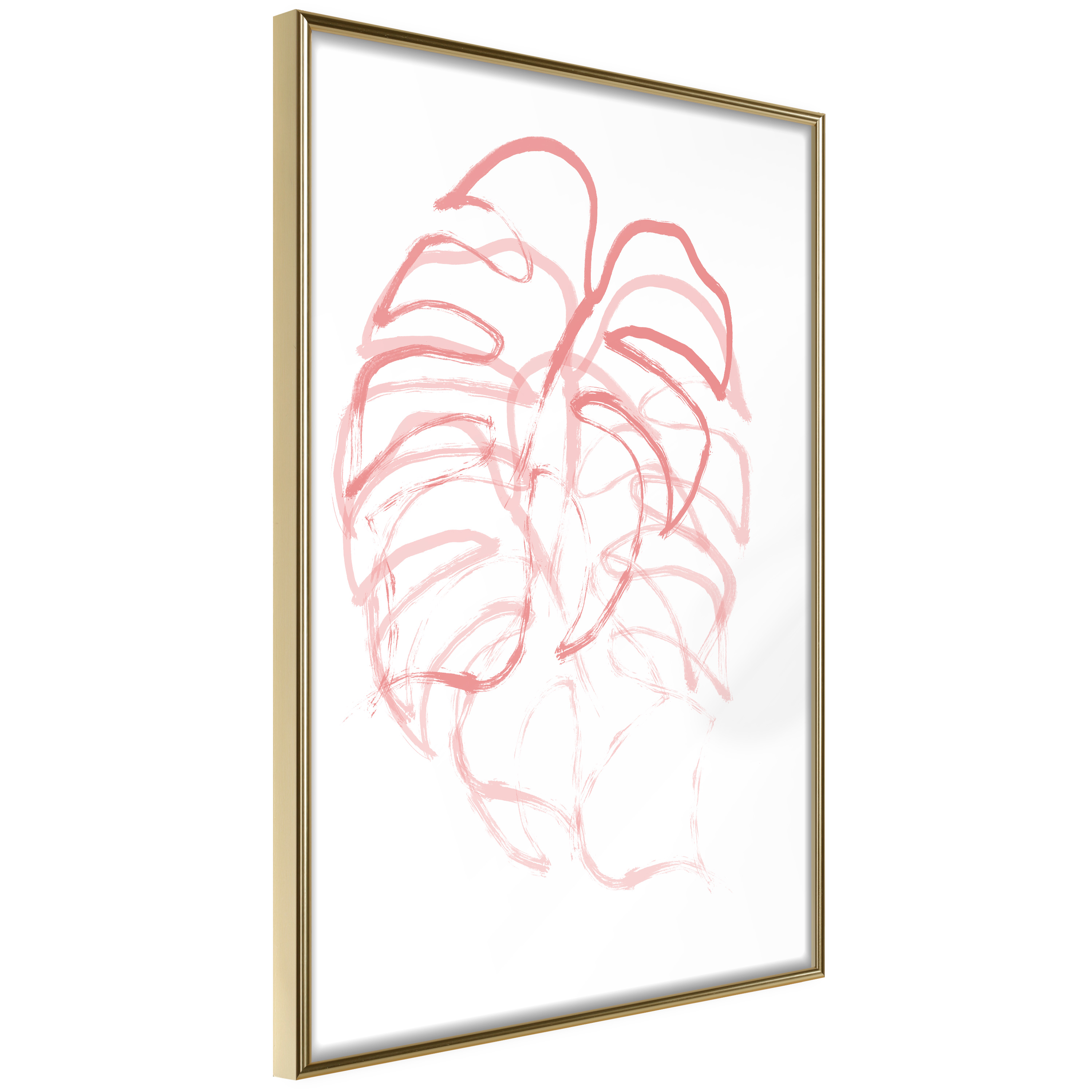 Affisch - Monster in Motion [Poster] 40x60 Guld ram, 40x60 cm