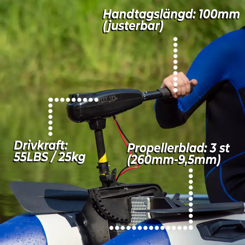 Båtmotor Deep Sea Elektrisk 55LBS