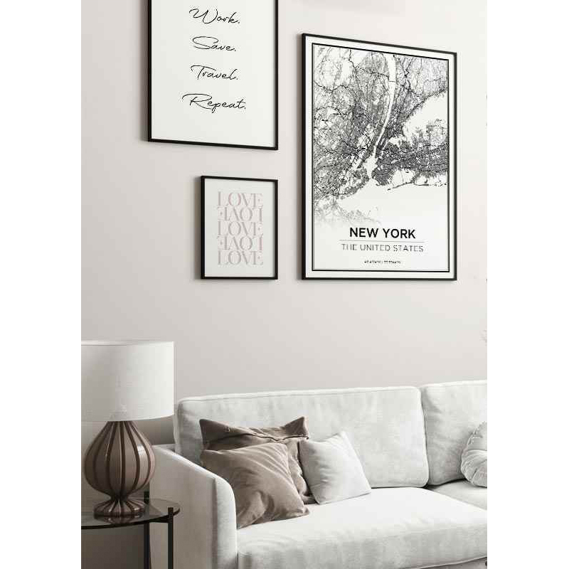 Poster Gallerix New York Karta