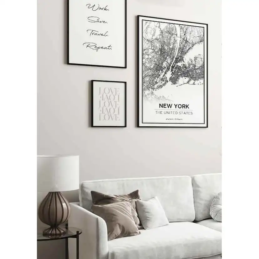 Poster Gallerix New York Karta