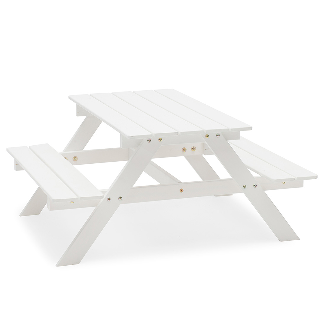 Barngrupp Picnic mini vitlaserad furu Vit