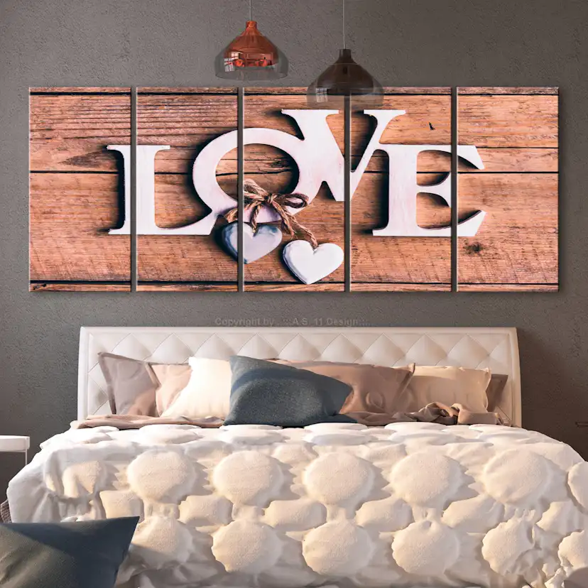 Tavla Arkiio Wooden Letters Narrow 5 delar
