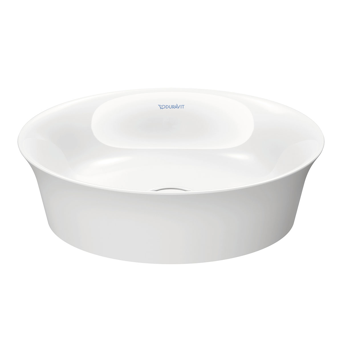 Tvättställ Duravit White Tulip för Placering på Bänkskiva Vit Högblank 430 mm