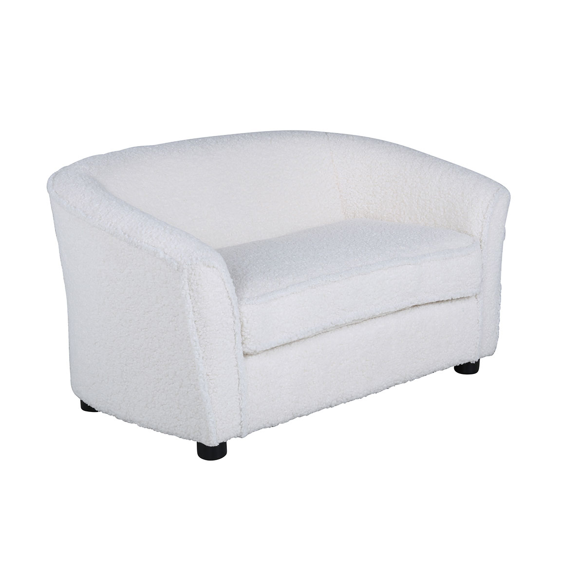 Barnsoffa Venture Home Måna Vit Teddy