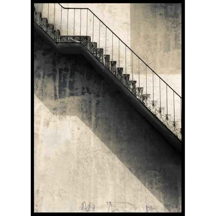 Poster Gallerix Concrete Stairs And Wall