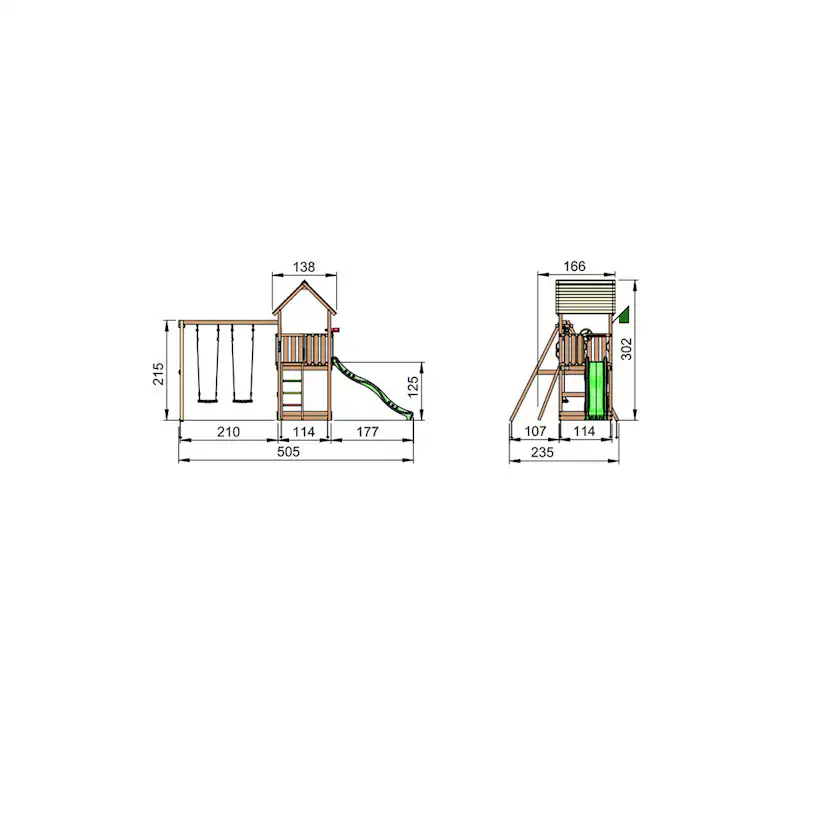 Lektorn Jungle Gym Club Komplett Inkl Swing Modul X'tra