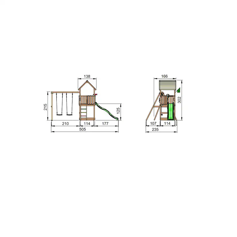 Lektorn Jungle Gym Club Komplett Inkl Swing Modul X'tra