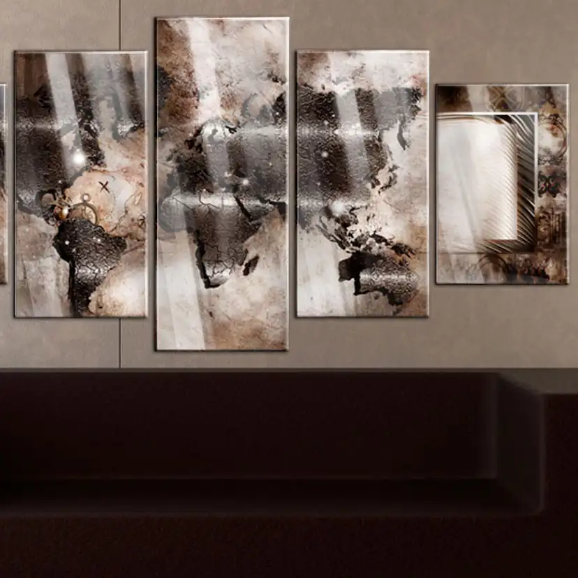 Akrylglastavla Arkiio Platinum Map